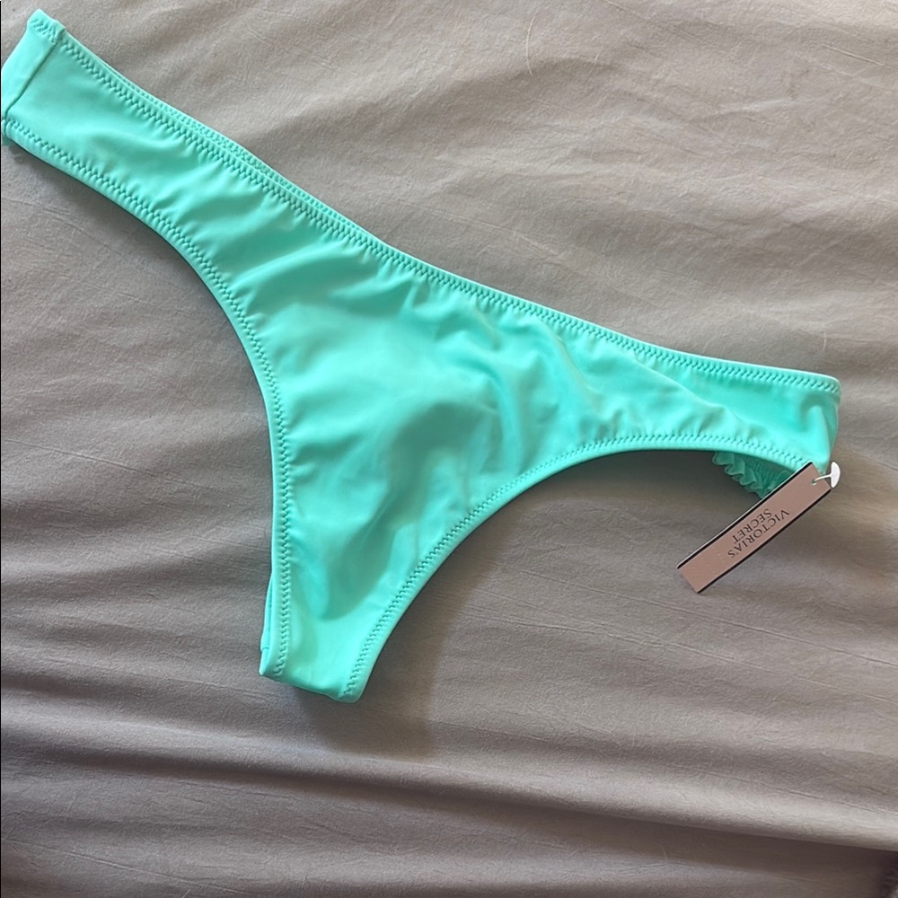 Victoria's Secret Blue Bikini Thong Cut